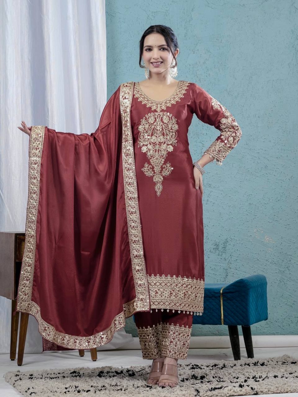 Heavy Top,Sarara & Dupatta