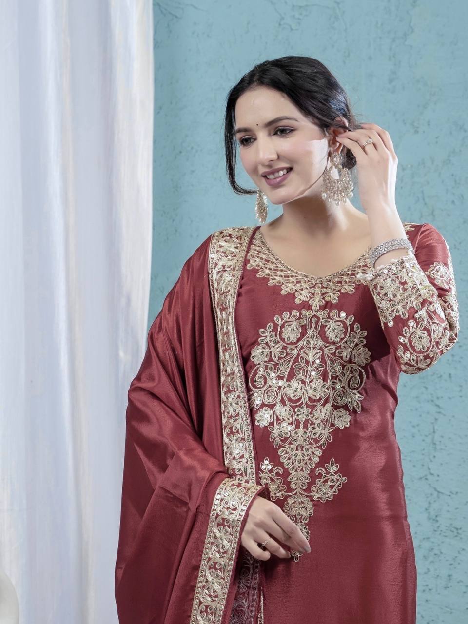 Heavy Top,Sarara & Dupatta