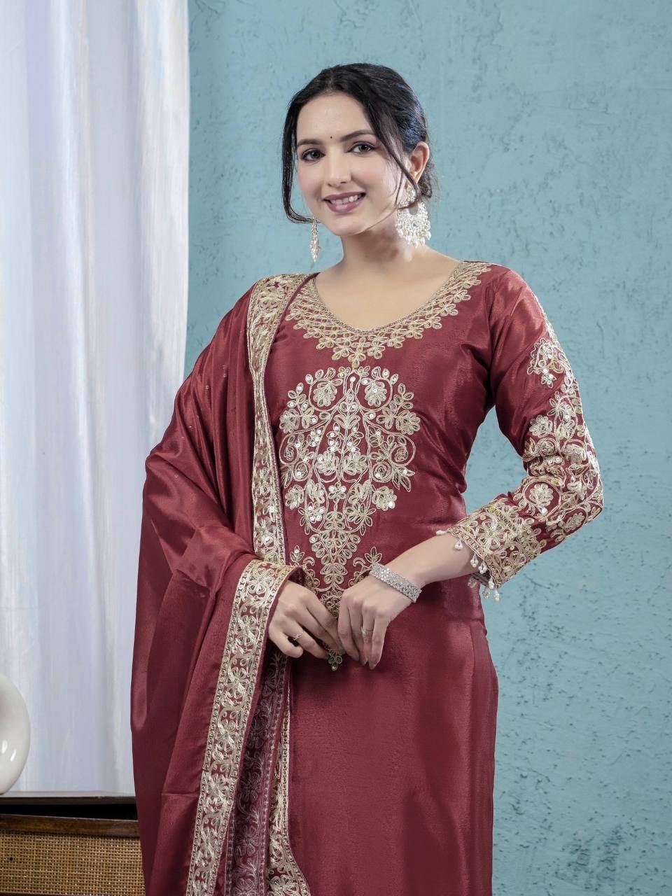 Heavy Top,Sarara & Dupatta