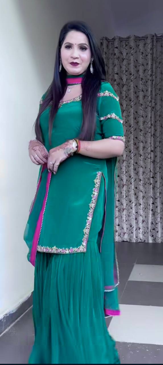 Heavy Top,Sarara & Dupatta
