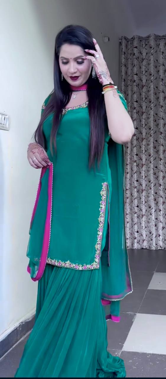 Heavy Top,Sarara & Dupatta