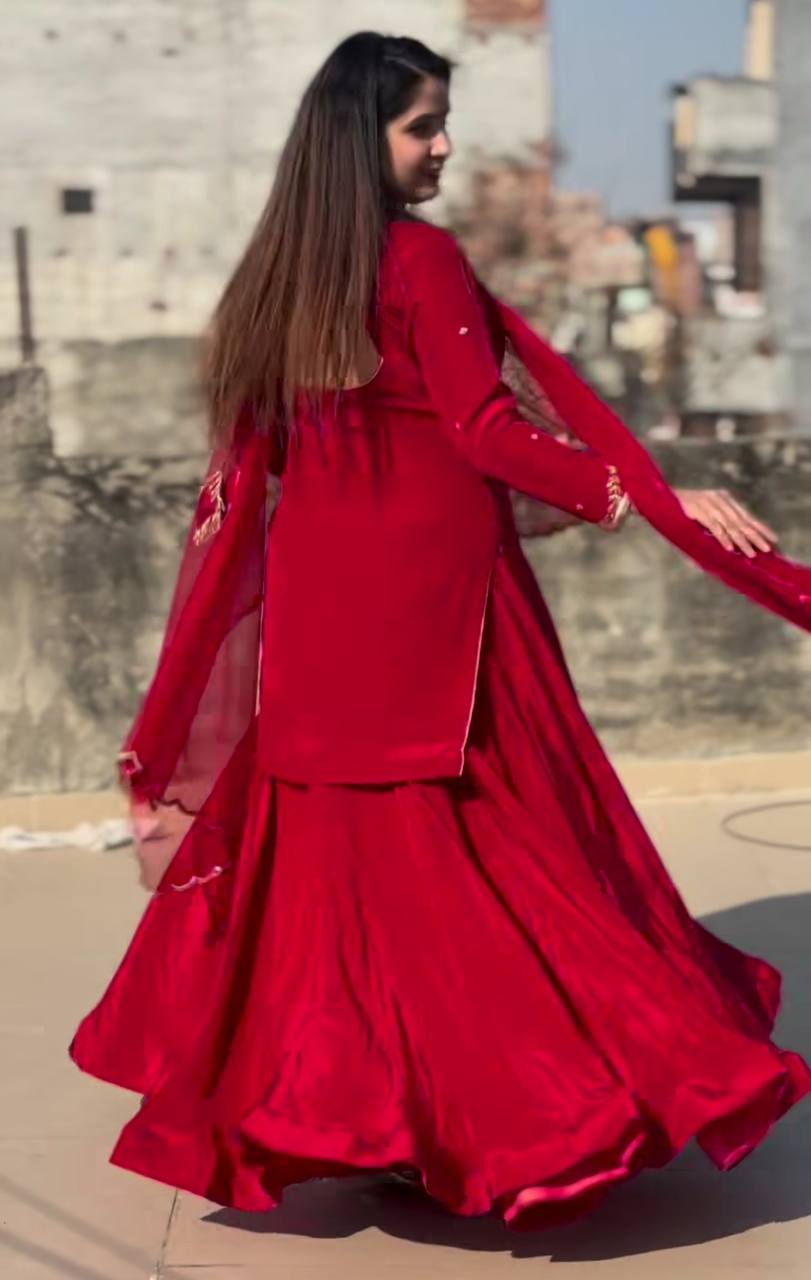 Heavy Top,Sarara & Dupatta