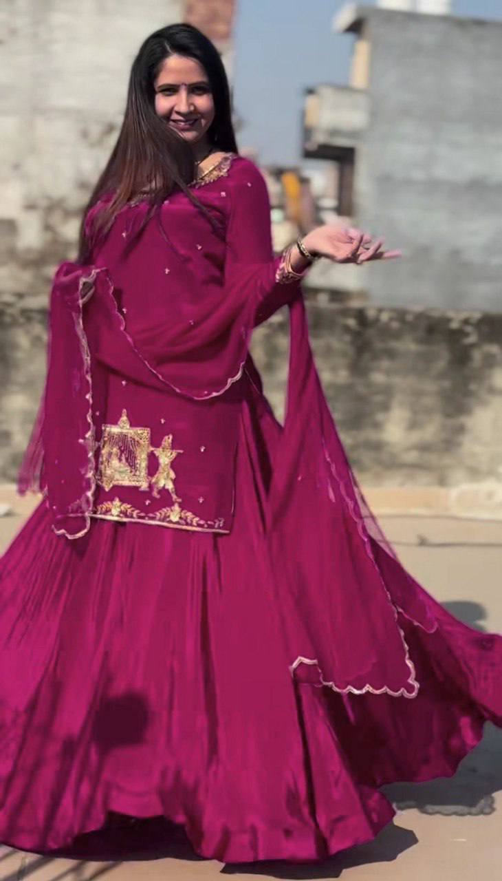 Heavy Top,Sarara & Dupatta