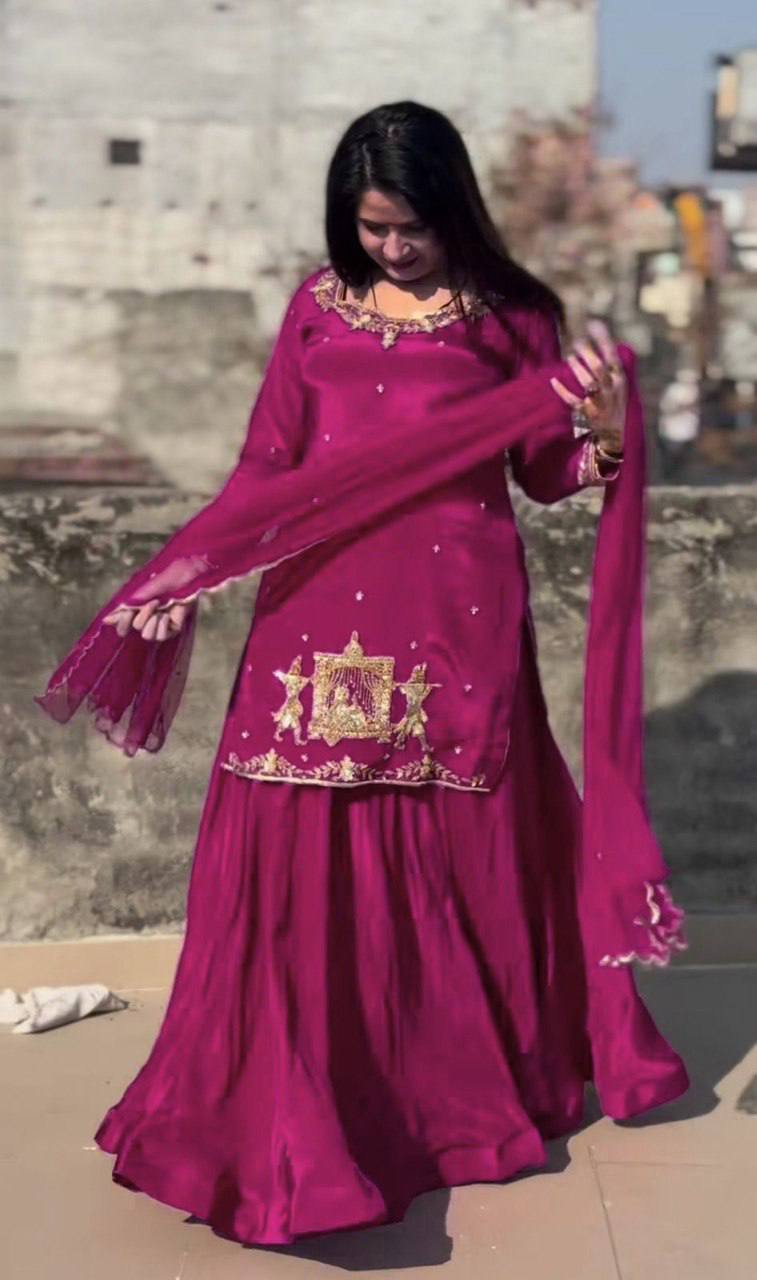 Heavy Top,Sarara & Dupatta