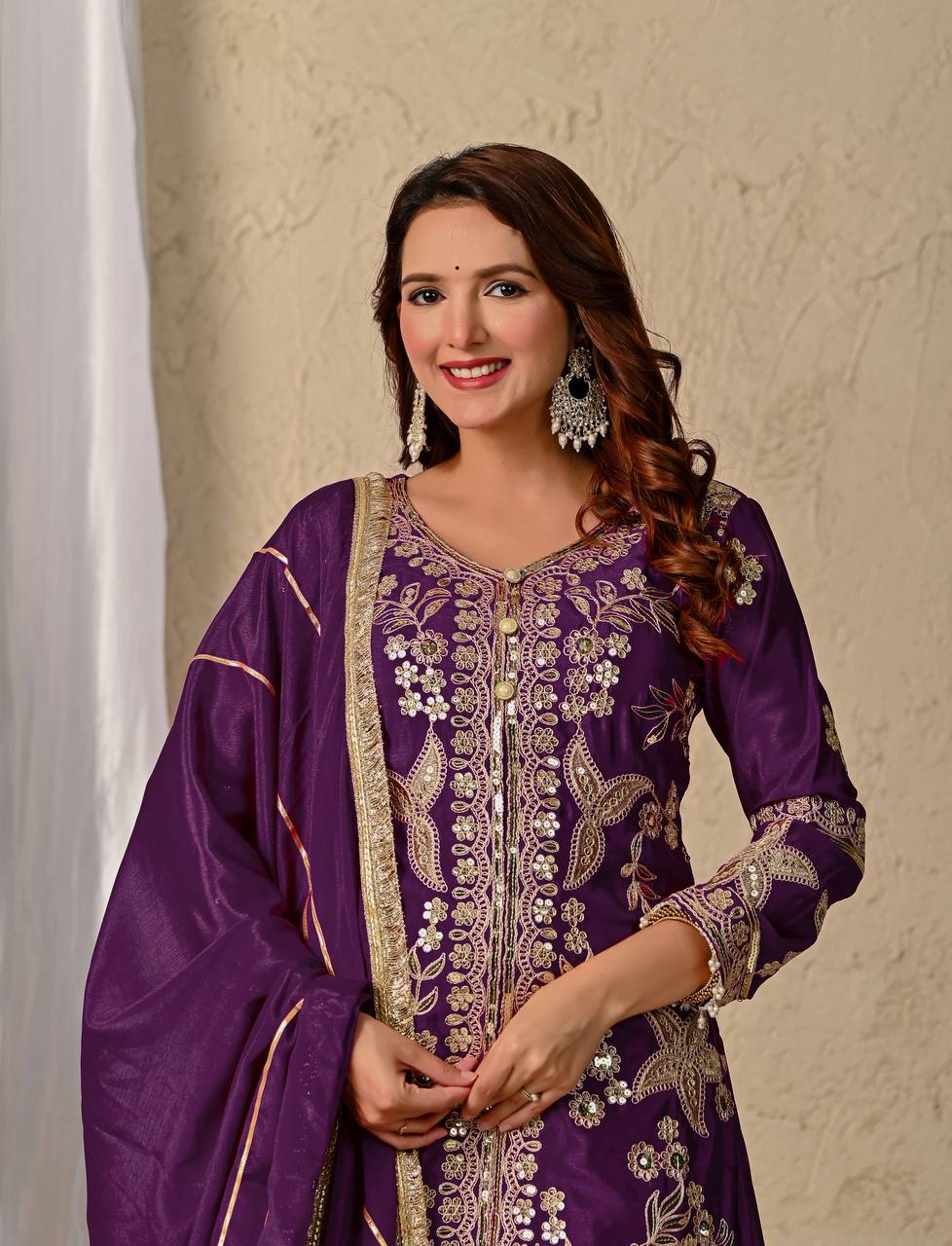 Party Wear Look Top Sharara and Dupatta