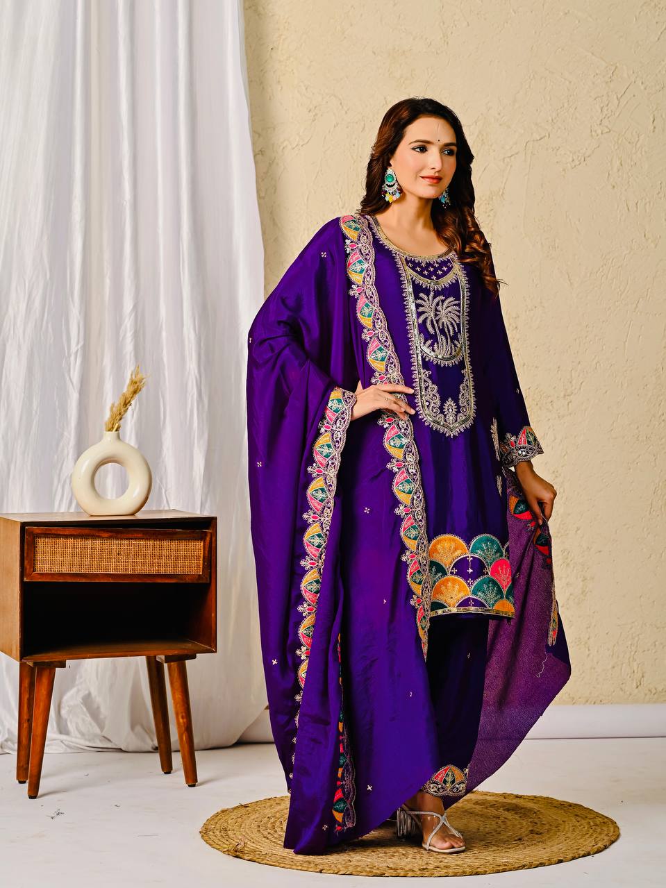 Party Wear Look Top  pent and Dupatta