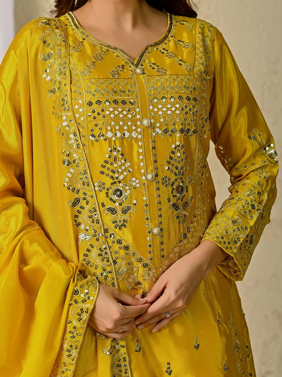 Party Wear Top, Sharara Plazzo &nbsp;and Dupatta.