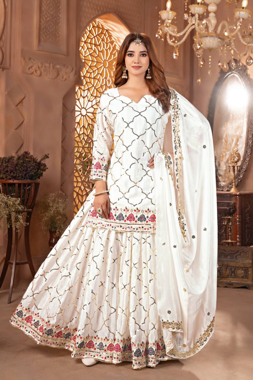 Professional Top & Sarara for Party wear.