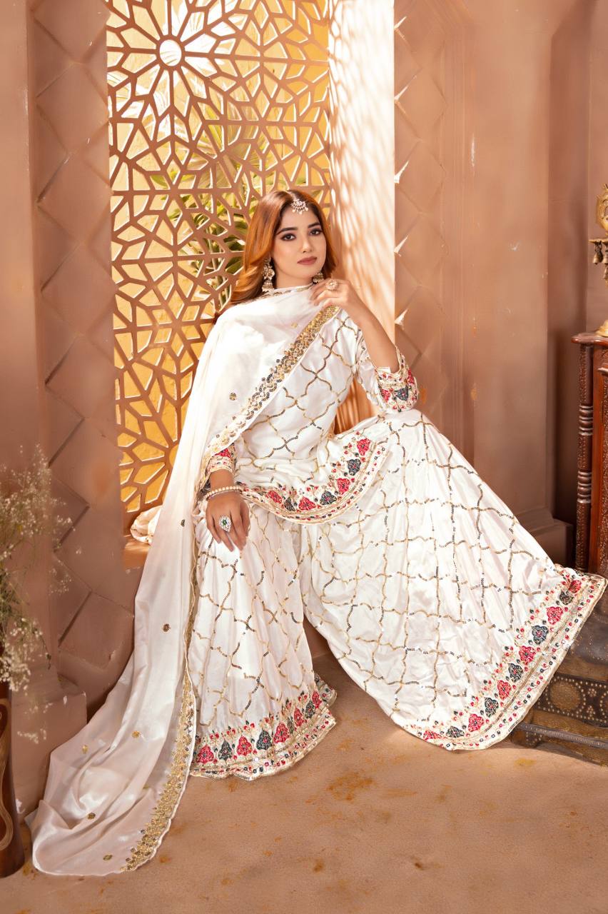Professional Top & Sarara for Party wear.