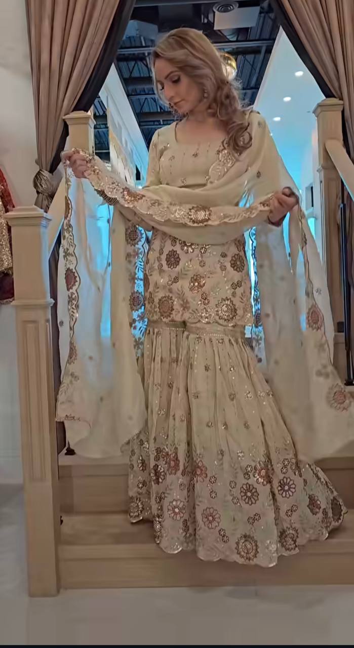 Party Wear Sharara Plazzo &nbsp;and Dupatta