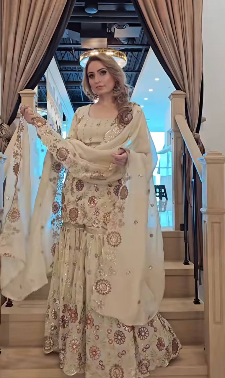 Party Wear Sharara Plazzo &nbsp;and Dupatta