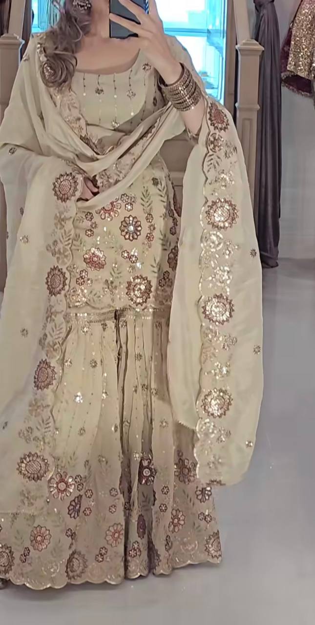 Party Wear Sharara Plazzo &nbsp;and Dupatta