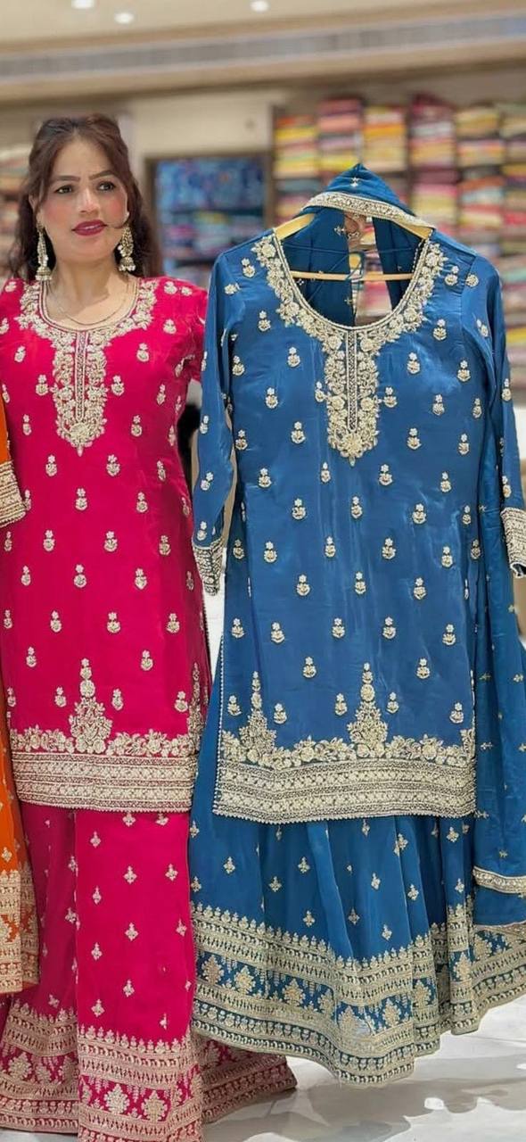 Party Wear Sharara Plazzo &nbsp;and Dupatta
