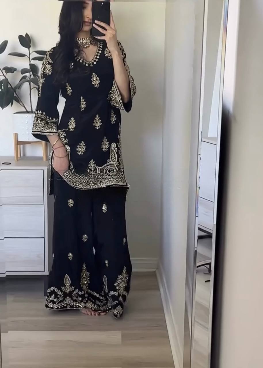 Party Wear Look Top,Plazzo Pent &nbsp;and Dupatta
