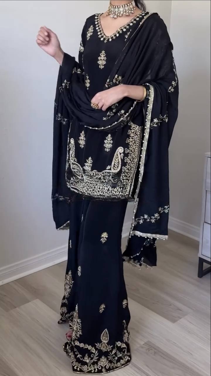 Party Wear Look Top,Plazzo Pent &nbsp;and Dupatta
