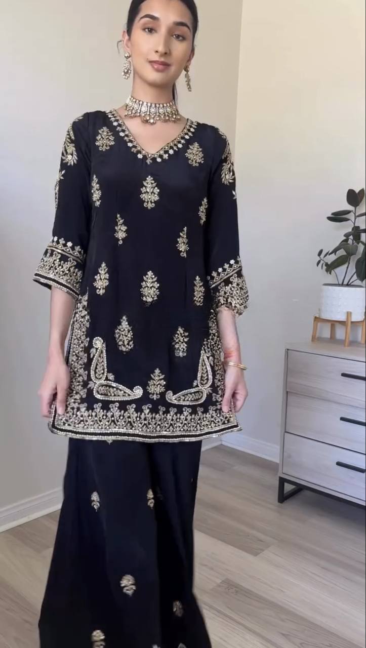 Party Wear Look Top,Plazzo Pent &nbsp;and Dupatta